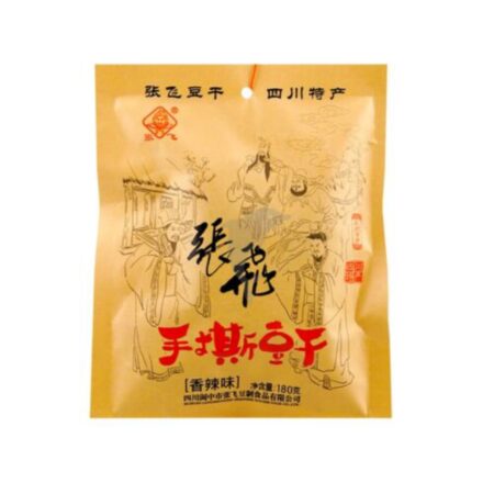 张飞手撕豆干 香辣味* 180g ZF Beancurd -Spicy Flavor