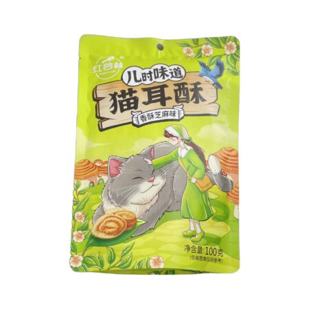 红谷林猫儿酥香酥芝麻味 100g HGL crispy cracker sesame 100g