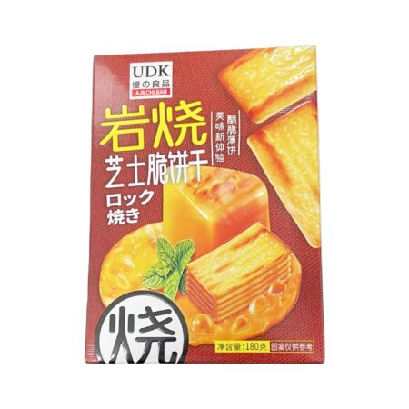 优之良品 岩烧芝士脆饼干 180g UDK Biscuit-Pock Salt and Cheese Flavor