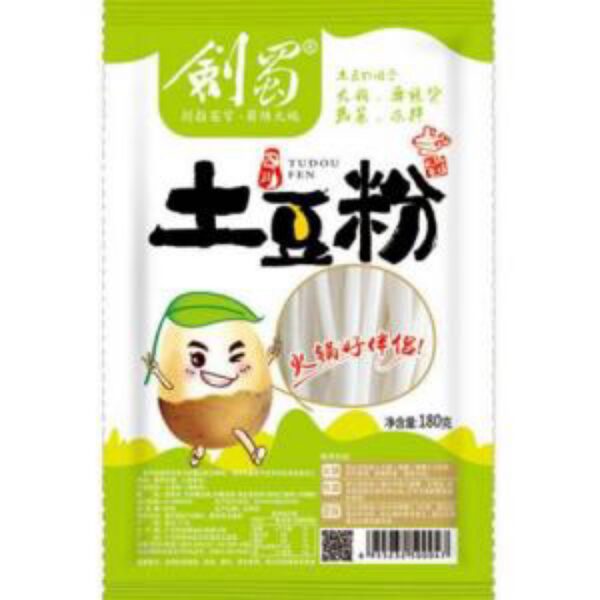 剑蜀 土豆粉-韭菜叶型 180g JS Potato Noodles