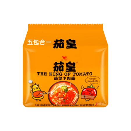 统一茄皇牛肉面五连包* 580g Unif QH Instant Noodle- Artificial Beef Flavor