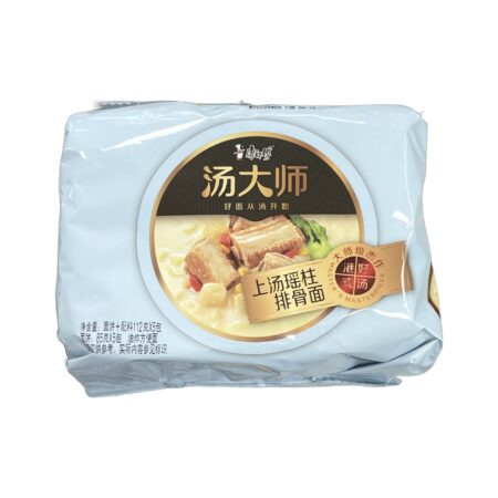 康师傅 汤大师上汤瑶柱排骨五连包* 112g*5 TDS Dried Scallop Pork Bone Soup Instant Noodle