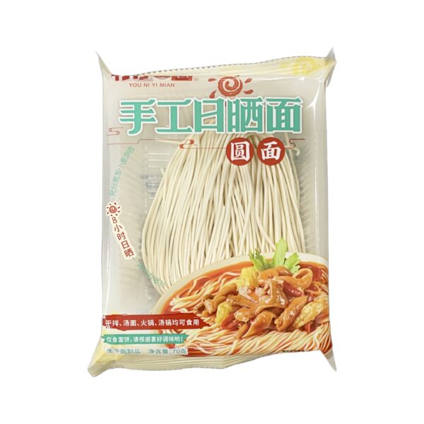 有你一面手工日晒面-圆面 70g YNYM Dried Noodle Round