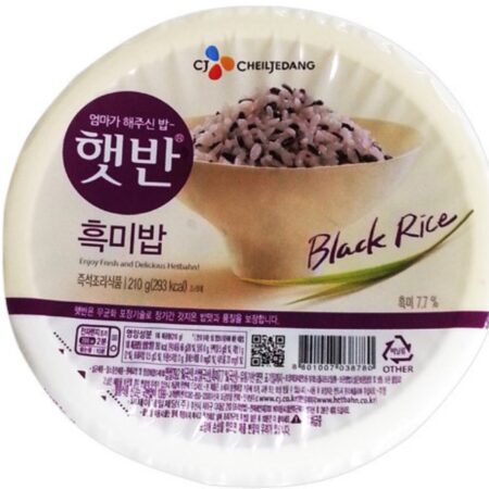 CJ 微波黑珍珠米饭 210g CJ Microwave Cooked Rice（Black Rice）