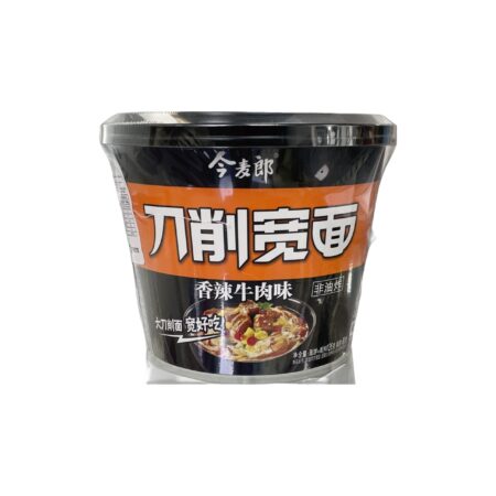 今麦郎刀削宽面桶香辣牛肉 126g JML Spicy Beef Noodle