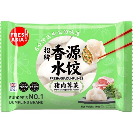 香源水饺-猪肉荠菜*400g Freshasia Dumpling Pork with Shepherd Purse