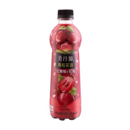 美汁源爽粒花语-玫瑰葡萄 420ml MZY Rose and Grape Drink