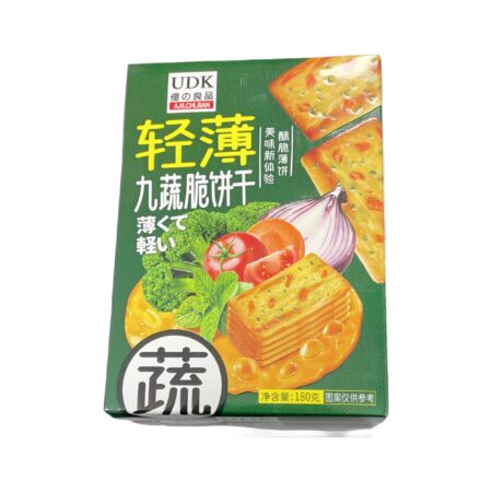 优之良品 清薄九蔬脆饼干 180g UDK Biscuit-Mixed Vegetable Flavor