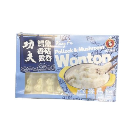 功夫云吞-鳕鱼香菇 360g KUNGFU Polloctk & Mushroom Wonton with Soup Base) 210g