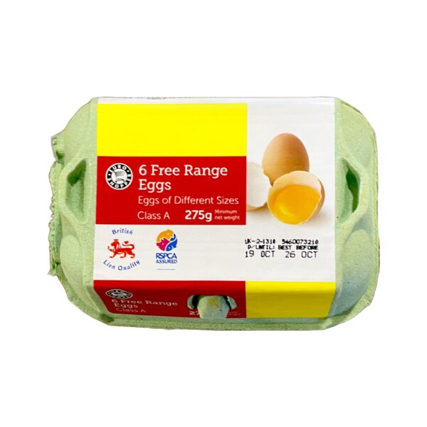 6个走地鸡鸡蛋 6 Free Range Eggs