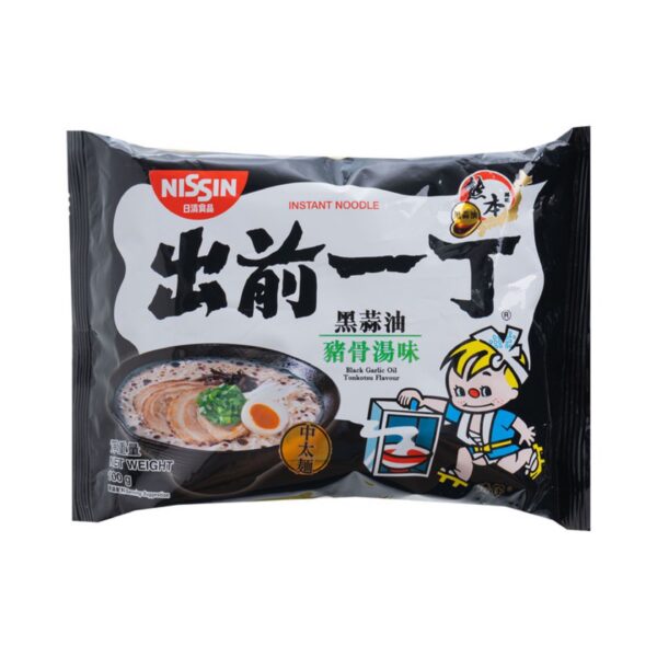 出前一丁 黑蒜油味*100g Nissin Instant noodle black garlic oil flavour