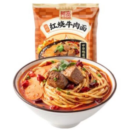 阿宽川式红烧牛肉味面*105g AK Sichuan Noodle Soup- Spicy Braised Beef