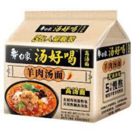 白象 好喝羊肉汤面 BX Artificial Mutton Soup Flavor Instant Noodles 5pack