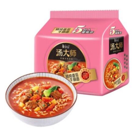 康师傅汤大师精炖五连包-番茄牛腩*595g KSF Instant Noodle- Tomato Beef 5 in 1