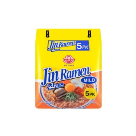 OTTOGI 一般辣拉面五连包*120g✖️5 Jin Ramen Multipack Mild