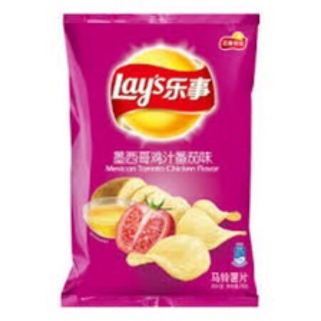 乐事薯片 墨西哥鸡汁番茄* 70g Lay‘s Potato Chip Mexican Chicken Tomato Flavour