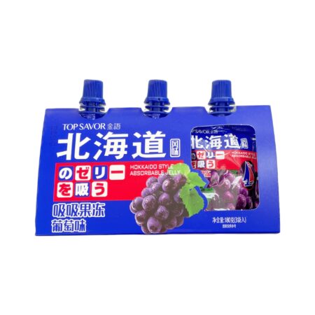 金语北海道风味吸吸果冻 葡萄味 180g JY Hokkaido Sucking Jelly Grape Flavor