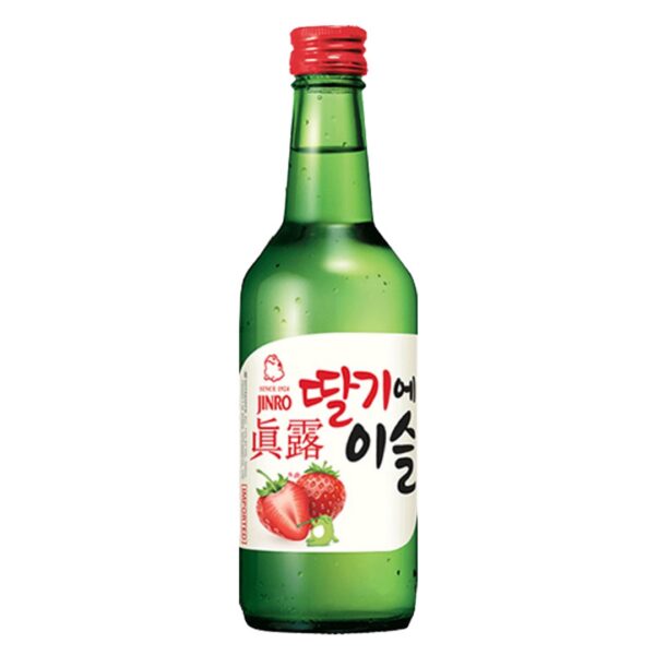 Jinro 真露草莓味烧酒*360ml Jinro Chamisul Strawberry 13% Alc./Vol