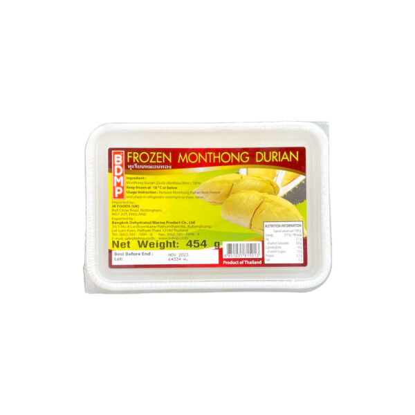 BDMP 冷冻泰国榴莲 454g BDMP Frozen Monthong Durian 454g