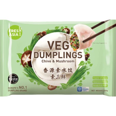 香源素水饺-素三鲜 450g Freshasia Dumpling Chive Mushroom