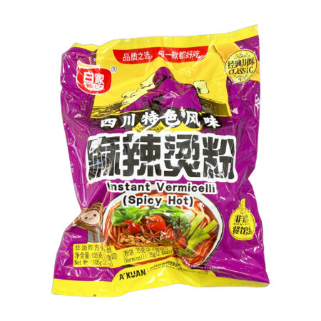 白家 红薯粉丝 麻辣烫粉 105g BJ Instant Sweet Potato Noodle Bag - Hot & Spicy Flavour 105g