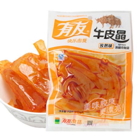 有友牛皮晶-孜然味 100g YY Beef Tendon Cumin