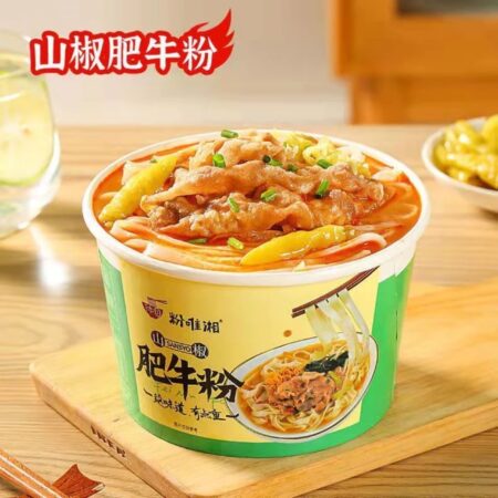 粉唯湘山椒肥牛粉桶装 115g FWX Chilli Beef Noodle- Bowl