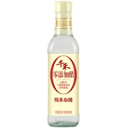 千禾零添加糯米白醋 *500ml QH Zero Additive Glutinous Rice White Vinegar