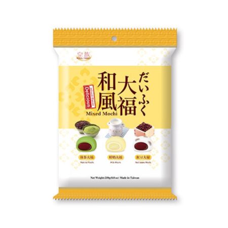 皇族和风大福-红豆牛奶抹茶味 250g RF Mix Mochi-Red Bean Milk Matcha