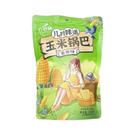 红谷林玉米锅巴-香葱味 106g HGL Corn Cracker Shallot Flavour 106g