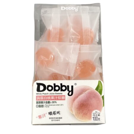 哆比Q白桃果汁软糖 100g Dobby Soft Candy