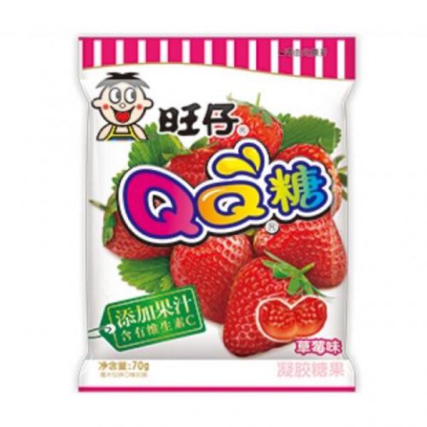 旺仔QQ糖 草莓味* 70g WZ QQ Gummy- Strawberry