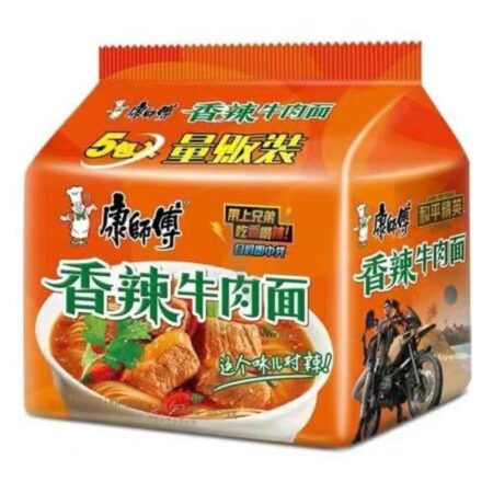 康师傅经典五入-香辣牛肉*KSF Spicy Beef Instant Noodle 5packs