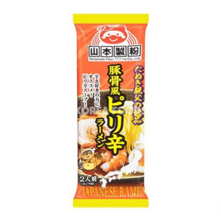 山本豚骨拉面 辣味 220g Yamamoto Tonkotsu Flavor Spicy Ramen