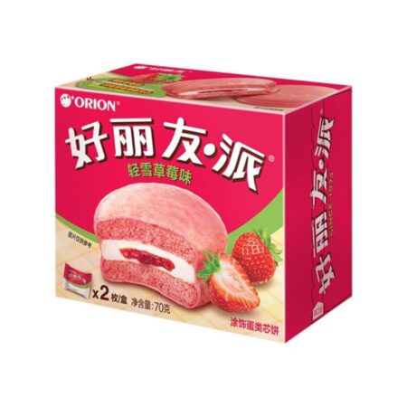 好丽友 轻雪草莓派* 12枚 HLY Pie- Strawberry Flavor