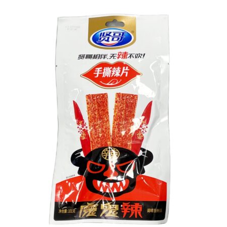 贤哥手撕辣片 101g XG Ready To Eat Spicy Gluten