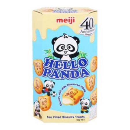 小熊饼干 牛奶味* 50g HELLO PANDA Biscuits With Milk Flavour Filling