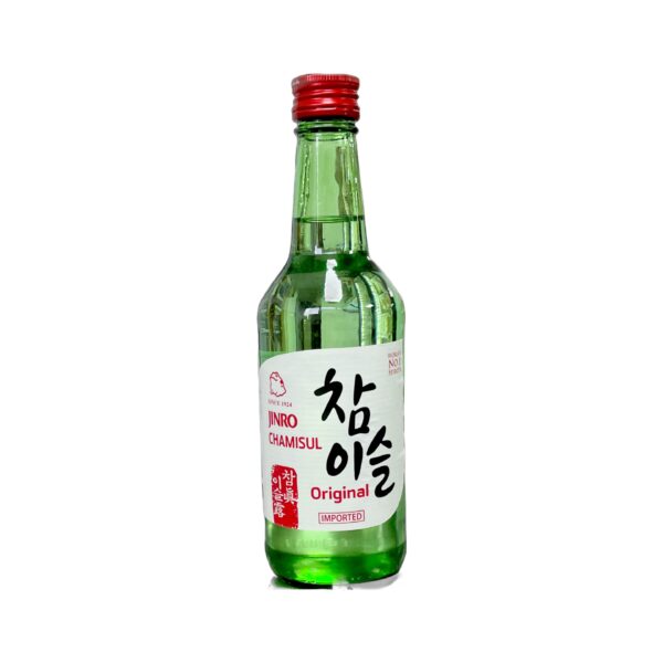 Jinro 真露竹炭烧酒Original 350ml Jinro Chamisul Roasted 20.1%Alc./Vol