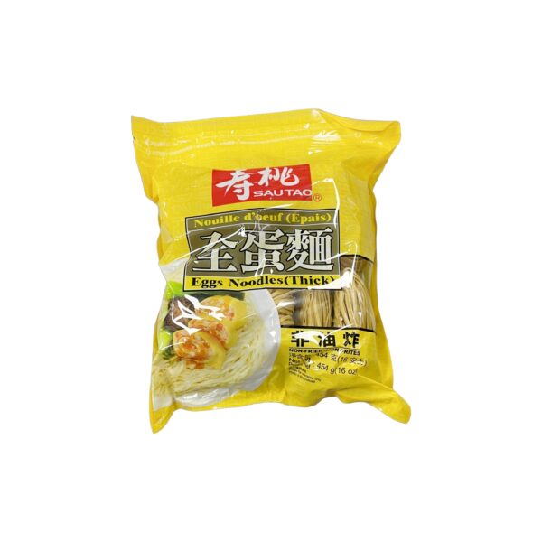 寿桃袋装全蛋面（粗）454g SSF Egg Noodle Thick