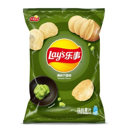 乐事薯片 清新芥香* 70g Lay‘s Potato Crisps Wasabi