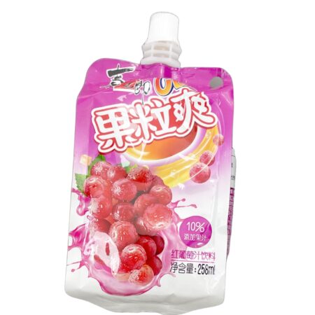 喜之郎果粒爽-葡萄 258g ST Fruit Flavor Drink-Grape 258g