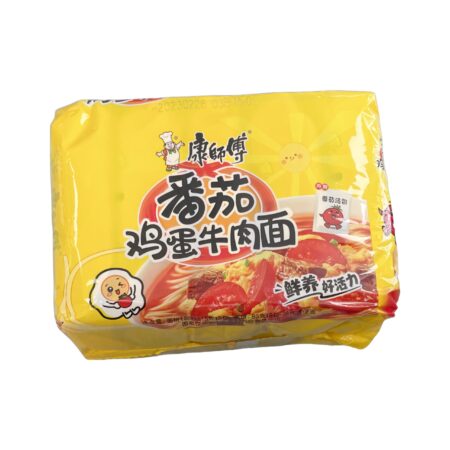 康师傅经典五入-蕃茄鸡蛋牛肉*KSF Instant Noodle 5packs-Artificial Beef With Tomato