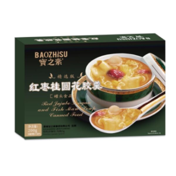 宝之素红枣桂圆花胶羹 200g BZS Red Jujube Laurel Balls and Peppercorn Soup