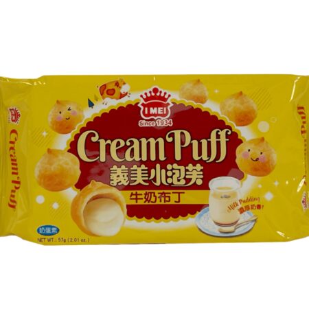 义美小泡芙-牛奶布丁 57g IM Milk Pudding Puff