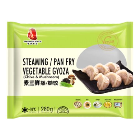 香源煎饺-素三鲜 280g Freshasia Pan Fry Vegetable Gyoza (Chive & Mushroom)