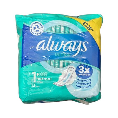 Always 三倍好吸收卫生巾 ALWAYS Ultra Normal 13 pads