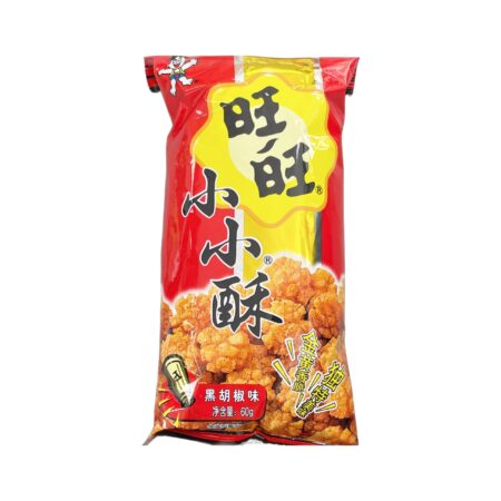 旺旺小小酥 黑胡椒味 60g Want Want Mini Rice  Crackers - Black Pepper Flavour