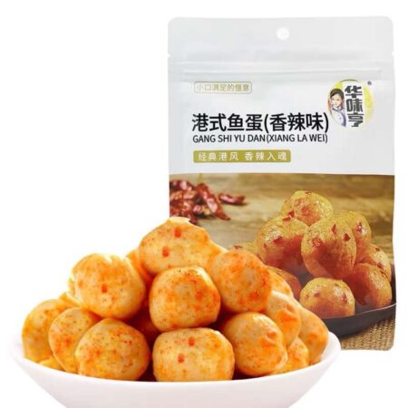 华味亨港式鱼蛋-香辣味* 73g HWH Fish Ball Beancurd-Spicy