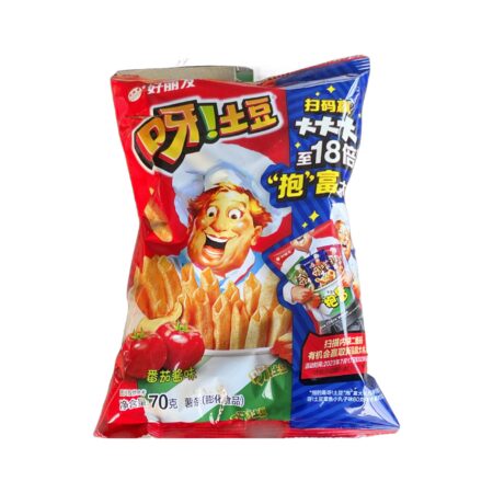 呀土豆 番茄味* 70g HLY Potato Chips Tomato Sauce Flavour