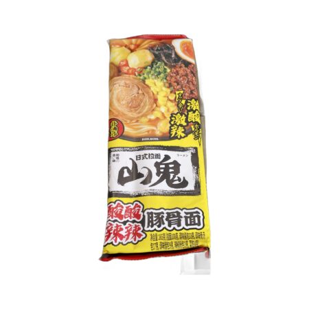 山鬼-酸酸辣辣豚骨面* 165g SG Instant Noodle-Spicy and Sour Flavor